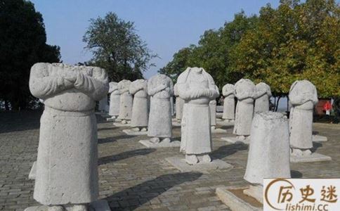 武则天墓前的石像为什么都没有头