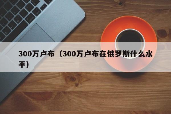 300万卢布（300万卢布在俄罗斯什么水平）