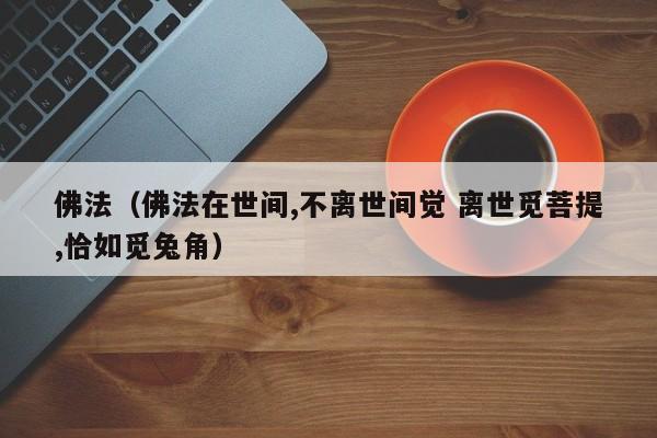 佛法（佛法在世间,不离世间觉 离世觅菩提,恰如觅兔角）