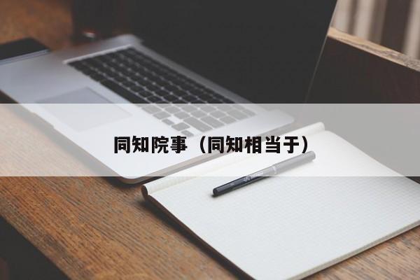 同知院事（同知相当于）